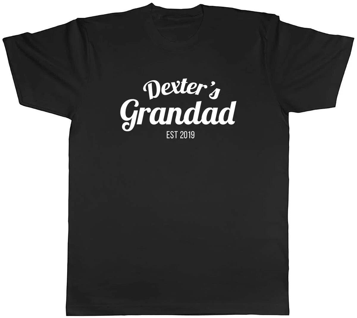 Personalised Grandad Est 2019 Mens Unisex T-Shirt Tee Unisex T-shirt, Sweatshirt, Hoodie, Long Sleeve Tee - T-Shirt, Sweatshirt, Hoodie