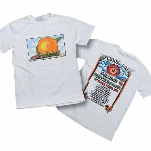 Allman Brothers EAT A PEACH 73 Summer Tour White T-Shirts All Size S-5XL Gifts Unisex T-shirt, Sweatshirt, Hoodie, Long Sleeve Tee - T-Shirt, Sweatshirt, Hoodie