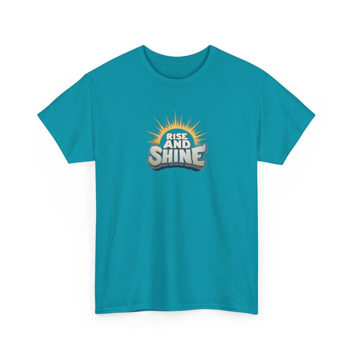 Rise and Shine Tee | Sunrise Retro Typography Graphic Unisex T-shirt, Sweatshirt, Hoodie, Long Sleeve Tee - T-Shirt, Sweatshirt, Hoodie