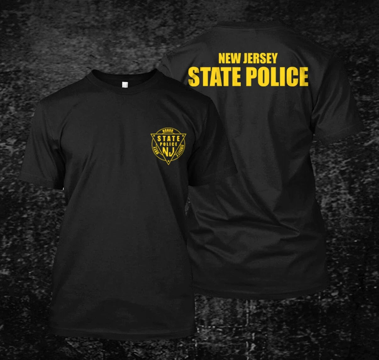 new jersey state police new -  Custom Men's Black T-Shirt Tee Unisex T-shirt, Sweatshirt, Hoodie, Long Sleeve Tee - T-Shirt, Sweatshirt, Hoodie