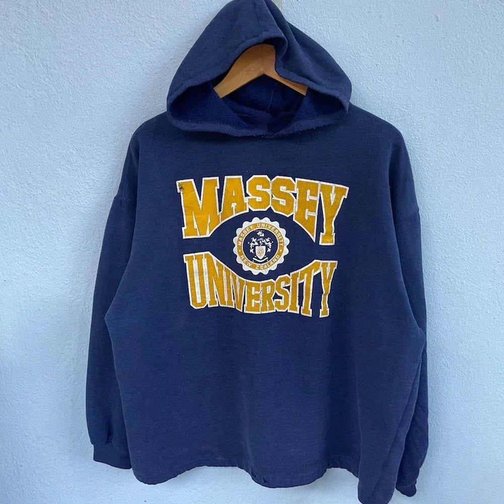 Vintage 90s Massey University New Zealand T- Shirt, Sweatshirt & Hoodie Unisex T-shirt, Sweatshirt, Hoodie, Long Sleeve Tee - T-Shirt, Sweatshirt, Hoodie