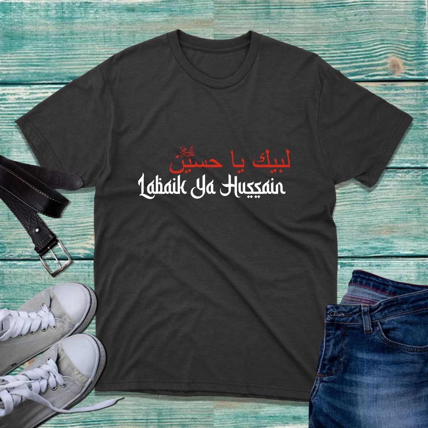 Labaik Ya Hussain (AS) T-Shirt 10th Muharram Ahlulbait Ashora Azadari Tee Top Unisex T-shirt, Sweatshirt, Hoodie, Long Sleeve Tee - T-Shirt, Sweatshirt, Hoodie