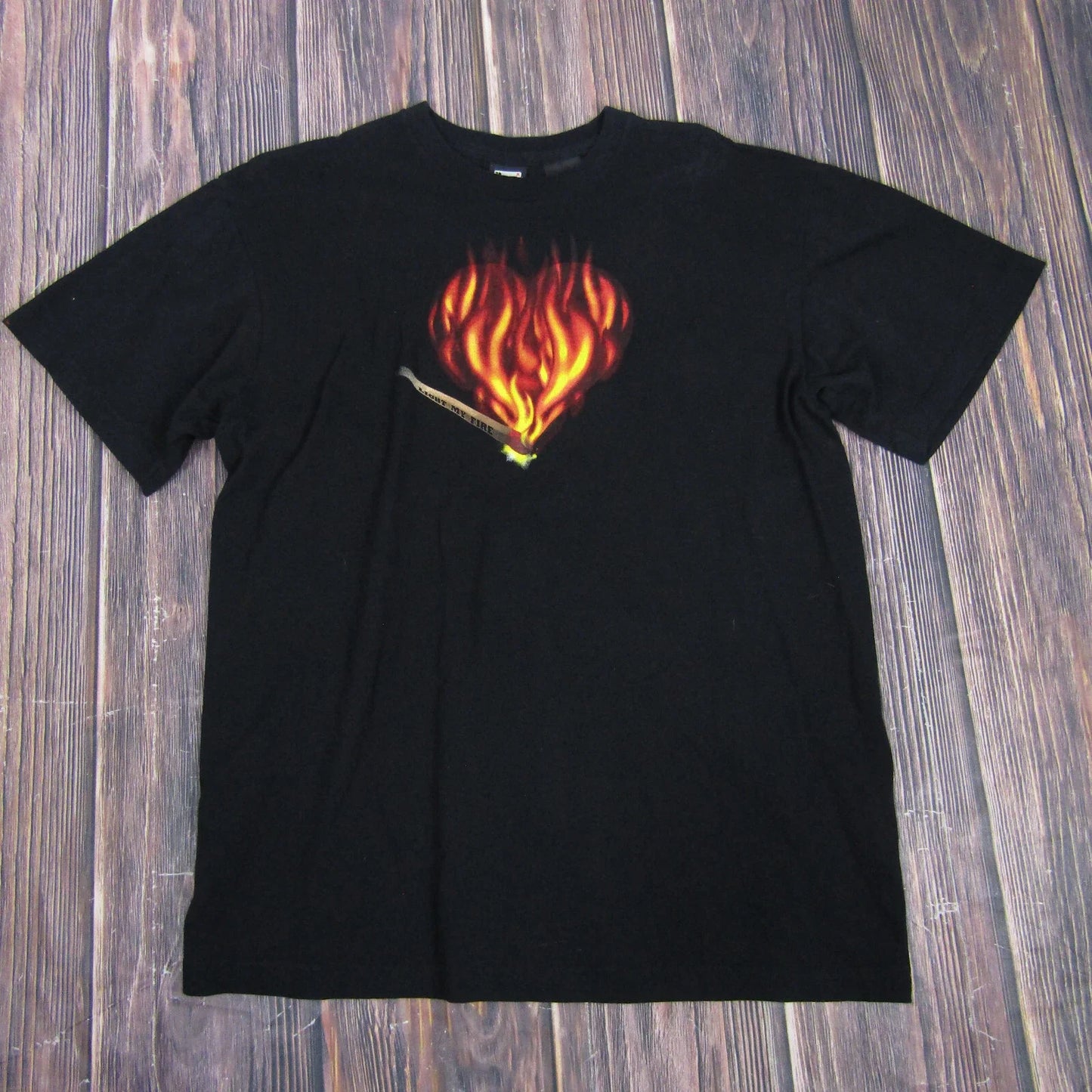 Vintage Y2K Ace Of Hearts Light My Fire T-Shirt Large Streetwear Grunge Skater Unisex T-shirt, Sweatshirt, Hoodie, Long Sleeve Tee - T-Shirt, Sweatshirt, Hoodie