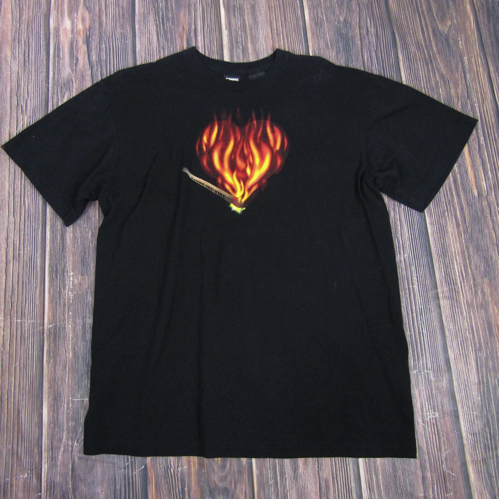 Vintage Y2K Ace Of Hearts Light My Fire T-Shirt Large Streetwear Grunge Skater Unisex T-shirt, Sweatshirt, Hoodie, Long Sleeve Tee - T-Shirt, Sweatshirt, Hoodie