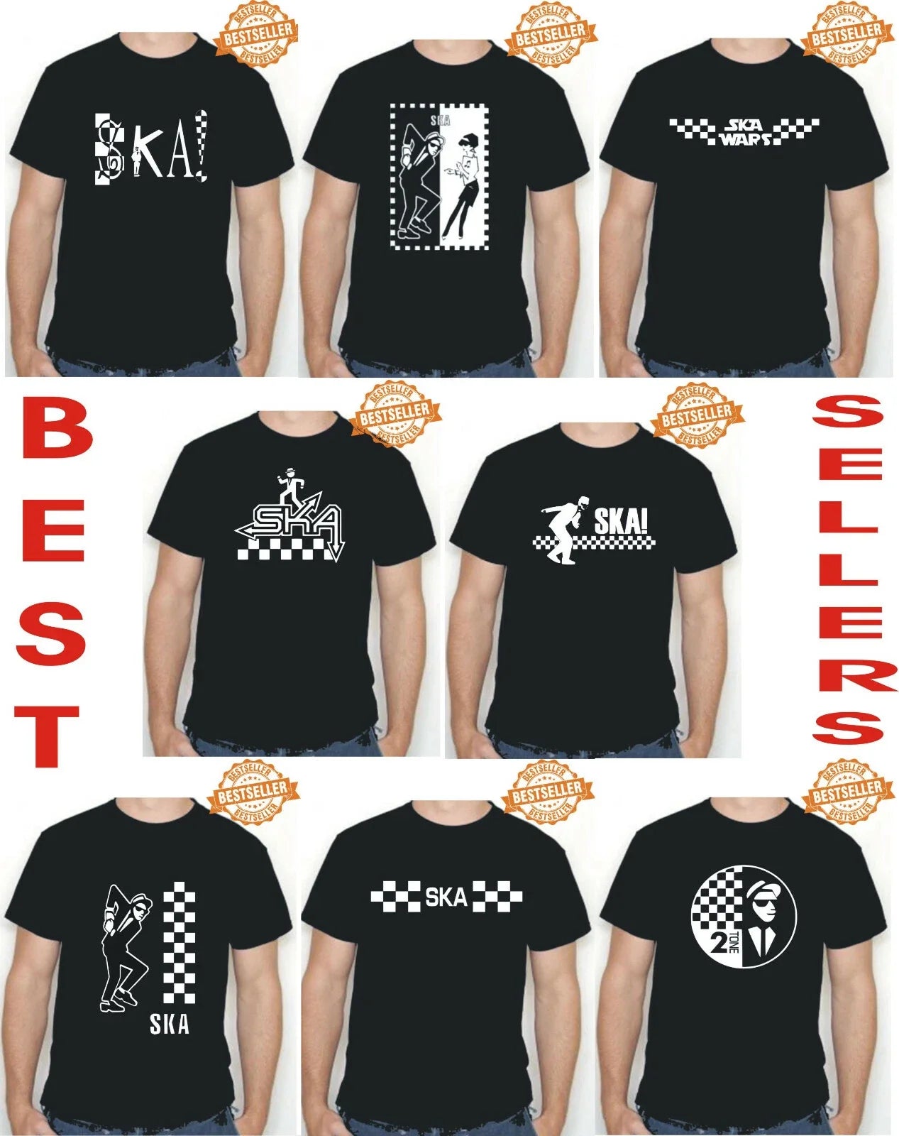 SKA T-Shirt / Unisex / TWO TONE/ New Wave / Punk / Adult / Choose Print / S-XXL Unisex T-shirt, Sweatshirt, Hoodie, Long Sleeve Tee - T-Shirt, Sweatshirt, Hoodie