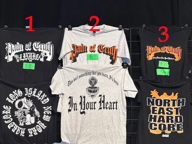 Pain Of Truth T Shirt, In Your Heart Hardcore Punk Tee, 2 Sided, reprint Unisex T-shirt, Sweatshirt, Hoodie, Long Sleeve Tee - T-Shirt, Sweatshirt, Hoodie
