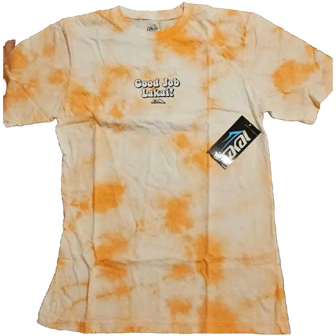 Lakai Skateboard Shirt Good Job Lakai Orangy Tie Dye NWT Small Street Style Unisex T-shirt, Sweatshirt, Hoodie, Long Sleeve Tee - T-Shirt, Sweatshirt, Hoodie