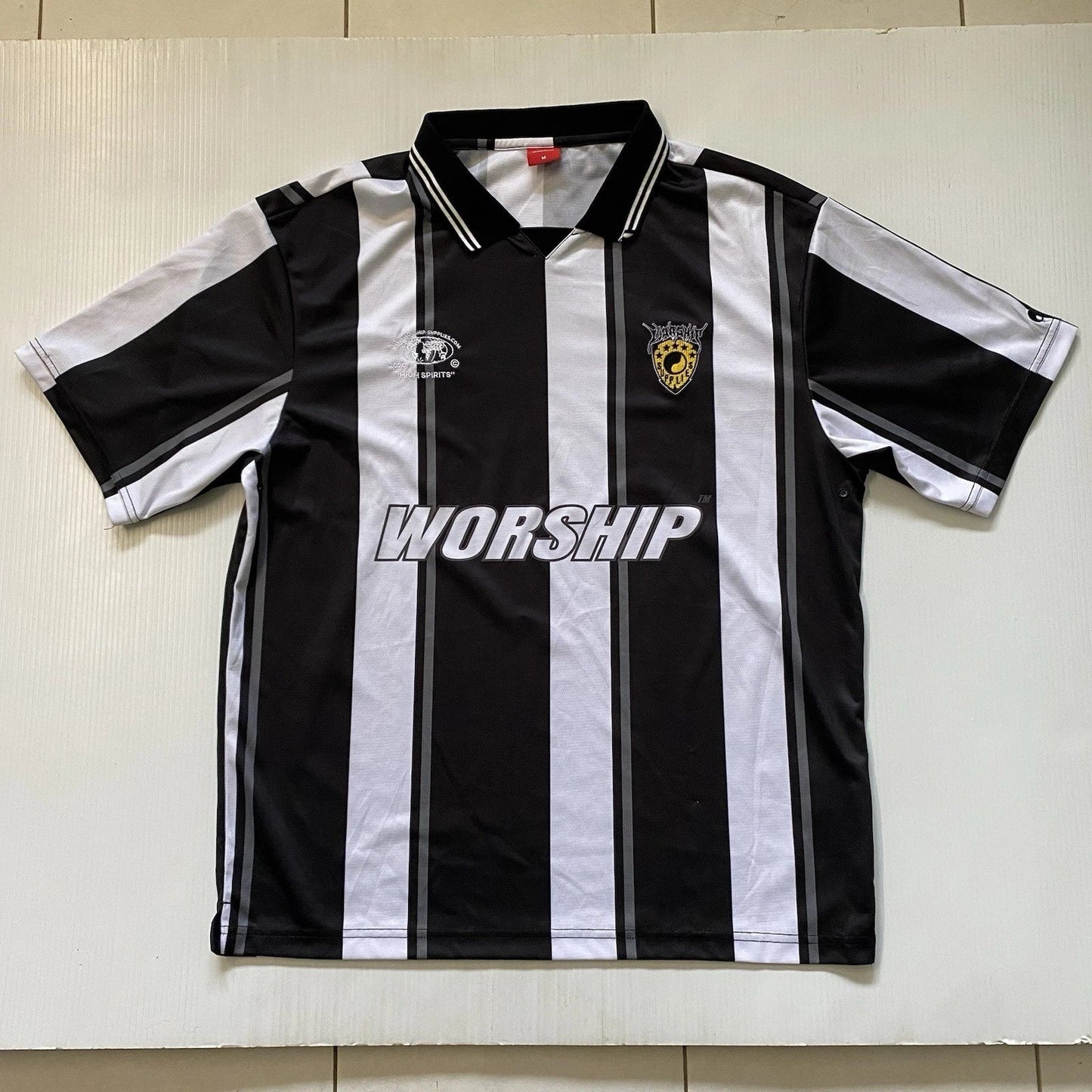 Worship Supplies Jersey Football Soccer Style - Embroidered - Mens M Oversized Unisex T-shirt, Sweatshirt, Hoodie, Long Sleeve Tee - T-Shirt, Sweatshirt, Hoodie