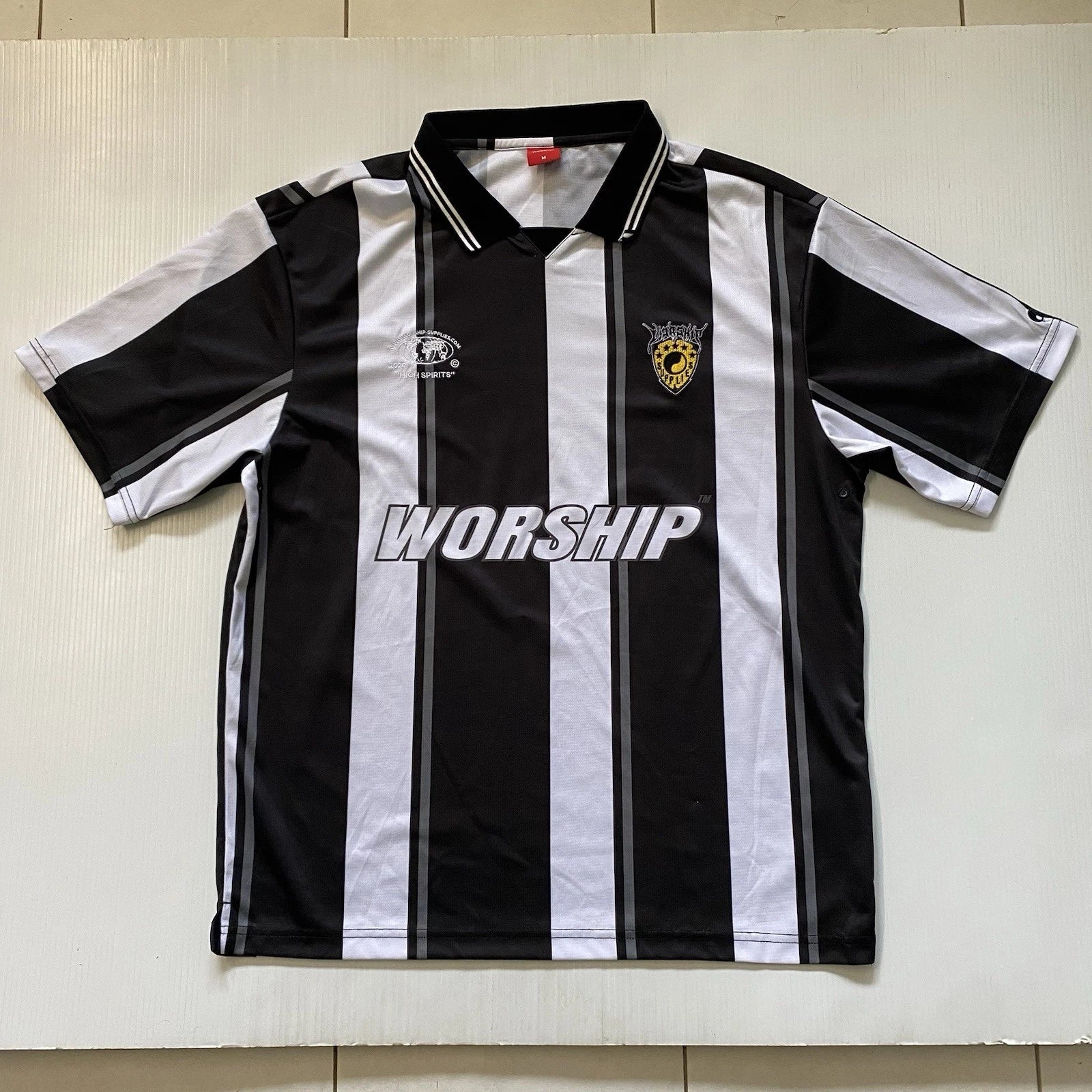 Worship Supplies Jersey Football Soccer Style - Embroidered - Mens M Oversized Unisex T-shirt, Sweatshirt, Hoodie, Long Sleeve Tee - T-Shirt, Sweatshirt, Hoodie
