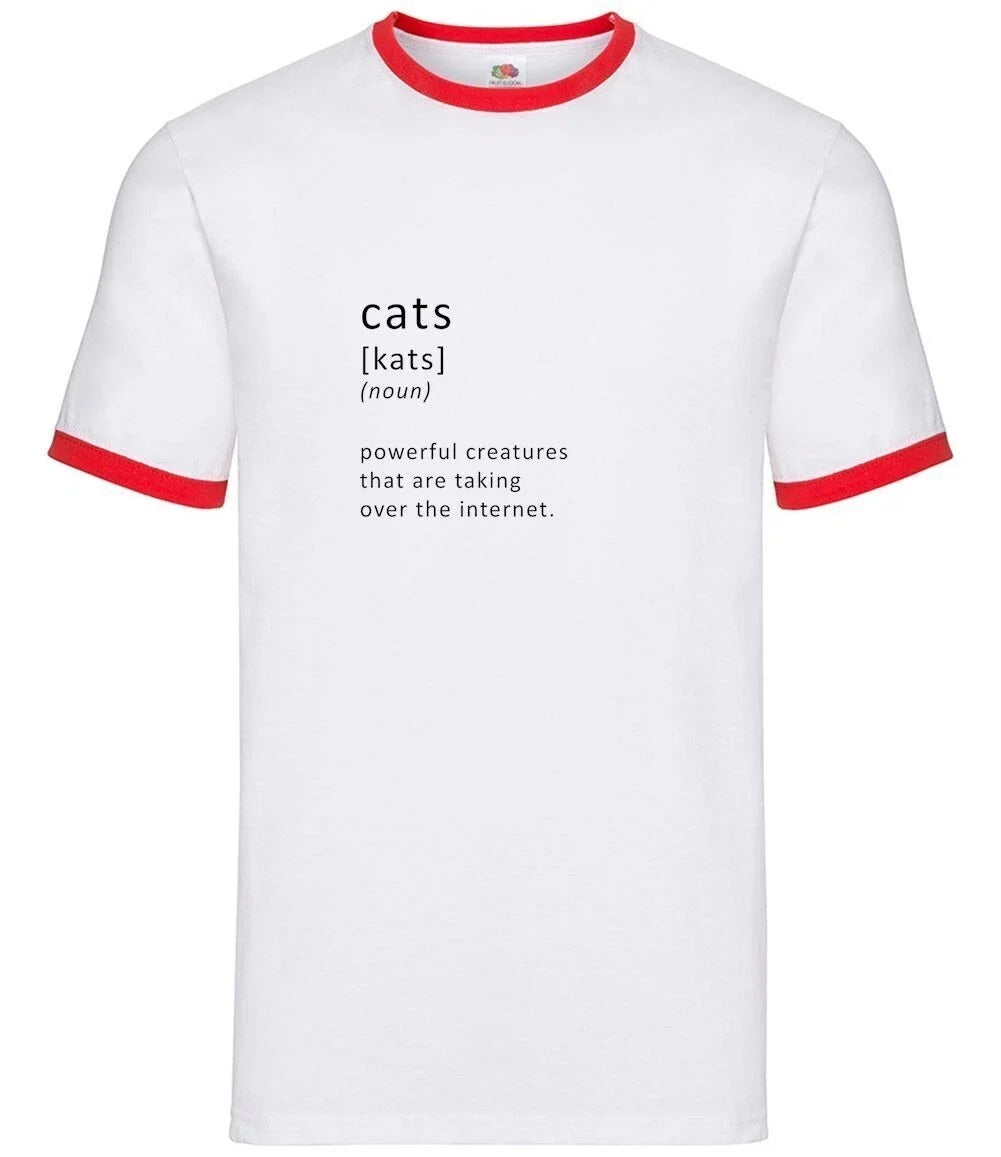 Divertido Definicin Gatos Internet - Hombre Ringer - Mascota Gatito Meme Unisex T-shirt, Sweatshirt, Hoodie, Long Sleeve Tee - T-Shirt, Sweatshirt, Hoodie