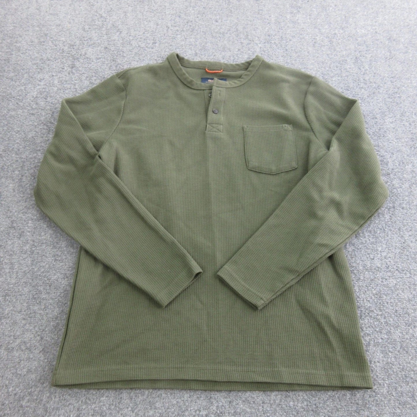 Roark Henley Shirt Mens Large Green Long Sleeve Thermal Pocket Casual Top Unisex T-shirt, Sweatshirt, Hoodie, Long Sleeve Tee - T-Shirt, Sweatshirt, Hoodie