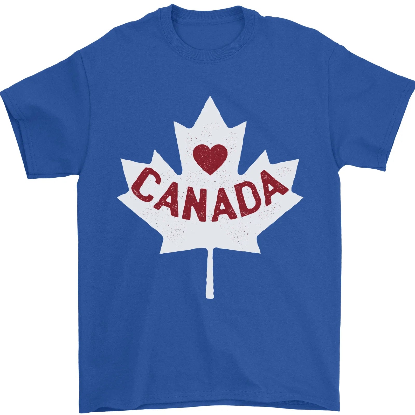 Canada Heart Canadian Flag Mens T-Shirt 100% Cotton Unisex T-shirt, Sweatshirt, Hoodie, Long Sleeve Tee - T-Shirt, Sweatshirt, Hoodie