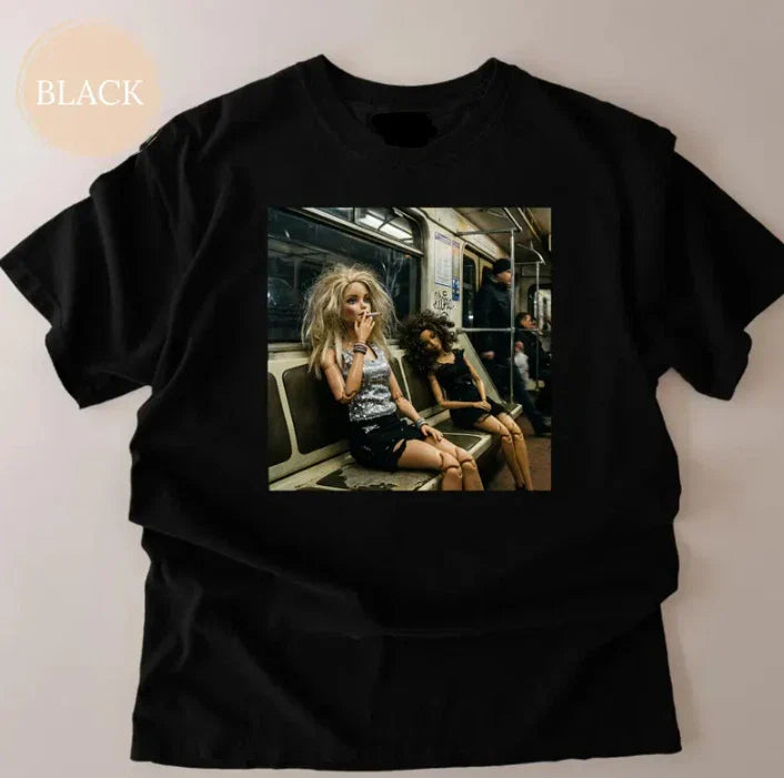 Doll Party Meme Graphic Tee, Meme Shirt, Funny Mood Tee Unisex T-shirt, Sweatshirt, Hoodie, Long Sleeve Tee - T-Shirt, Sweatshirt, Hoodie