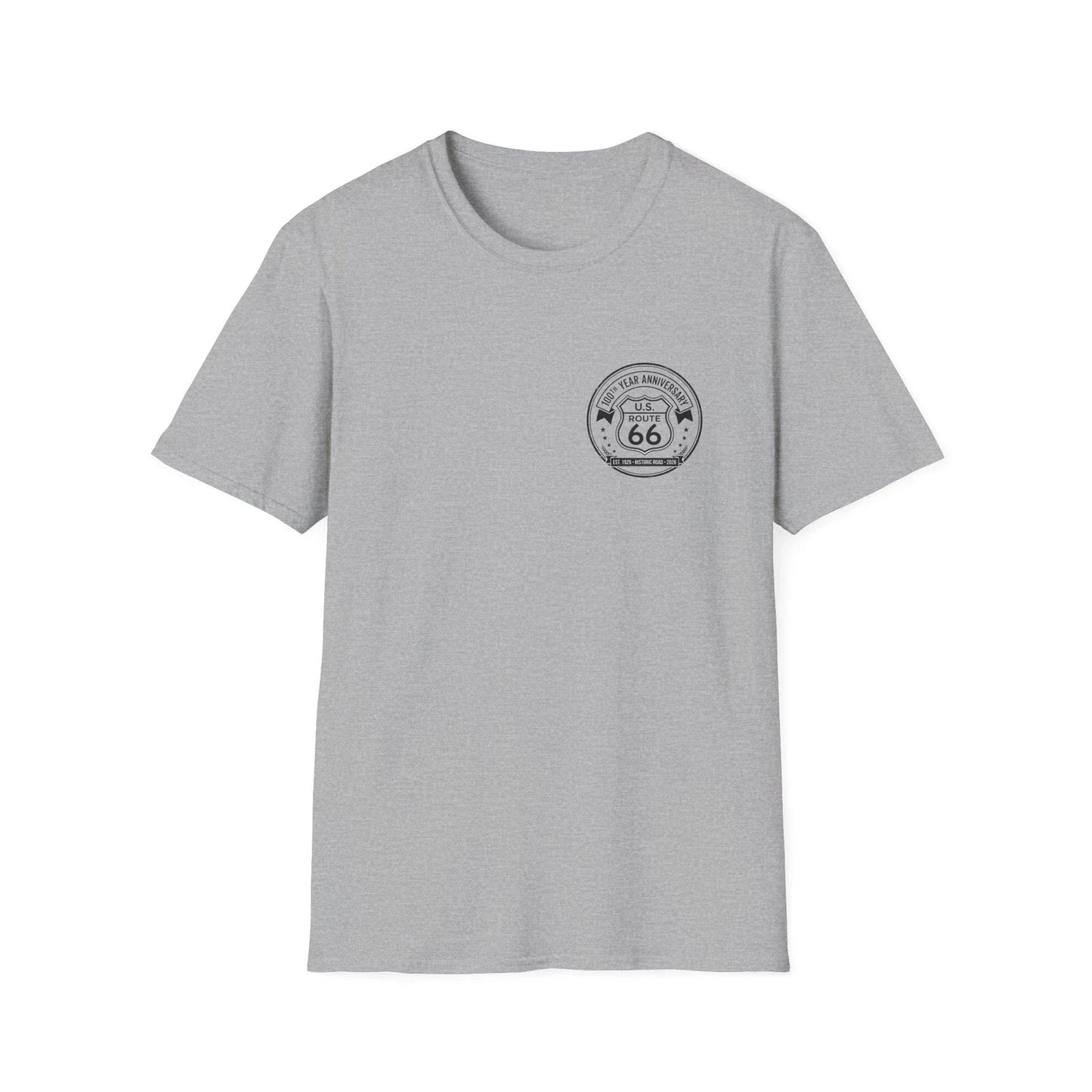 Route 66 Vintage Shield T-Shirt | 100th Year Anniversary Unisex T-shirt, Sweatshirt, Hoodie, Long Sleeve Tee - T-Shirt, Sweatshirt, Hoodie