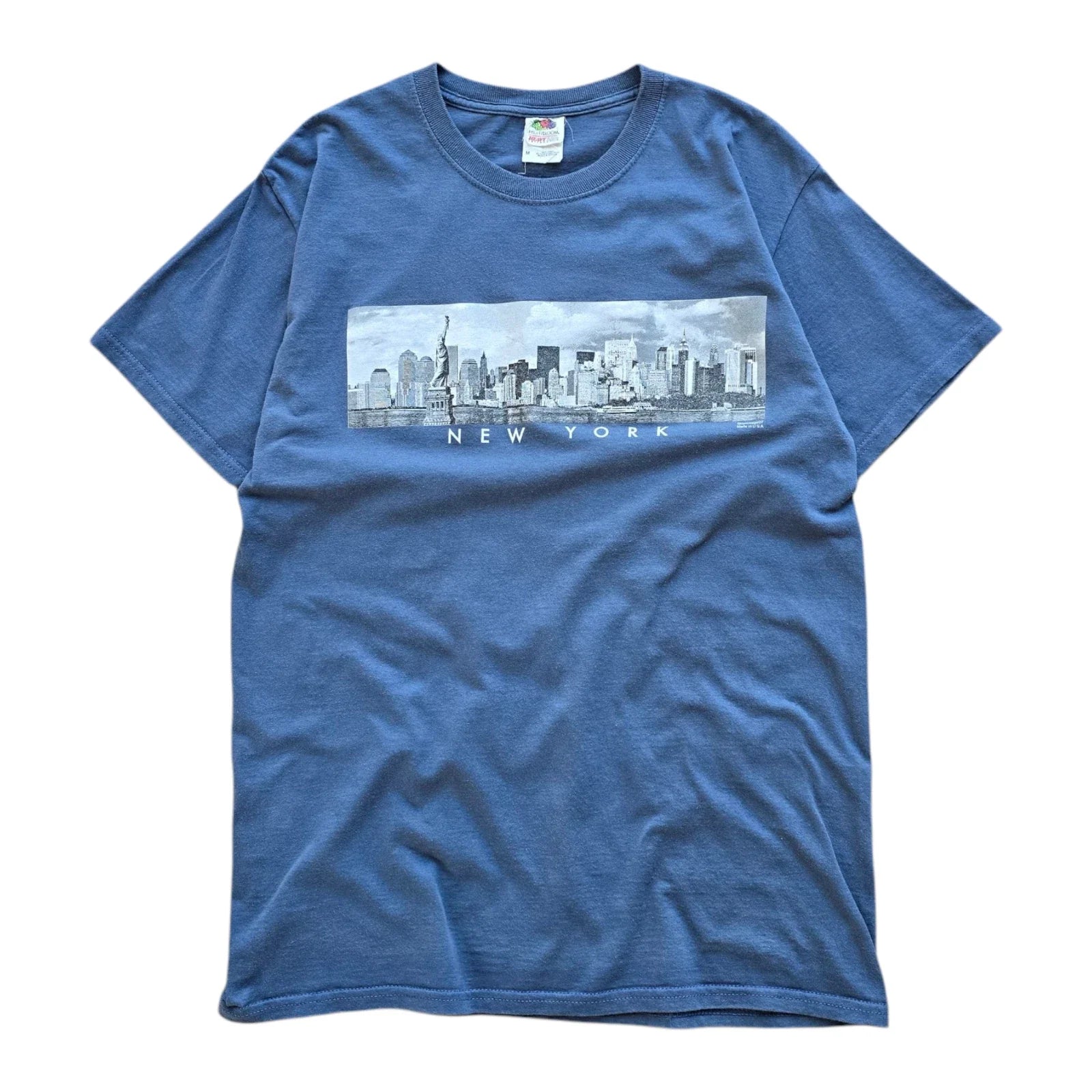 Y2K New York Skyline Tee T-Shirt Blue Mens Small/Medium Unisex T-shirt, Sweatshirt, Hoodie, Long Sleeve Tee - T-Shirt, Sweatshirt, Hoodie