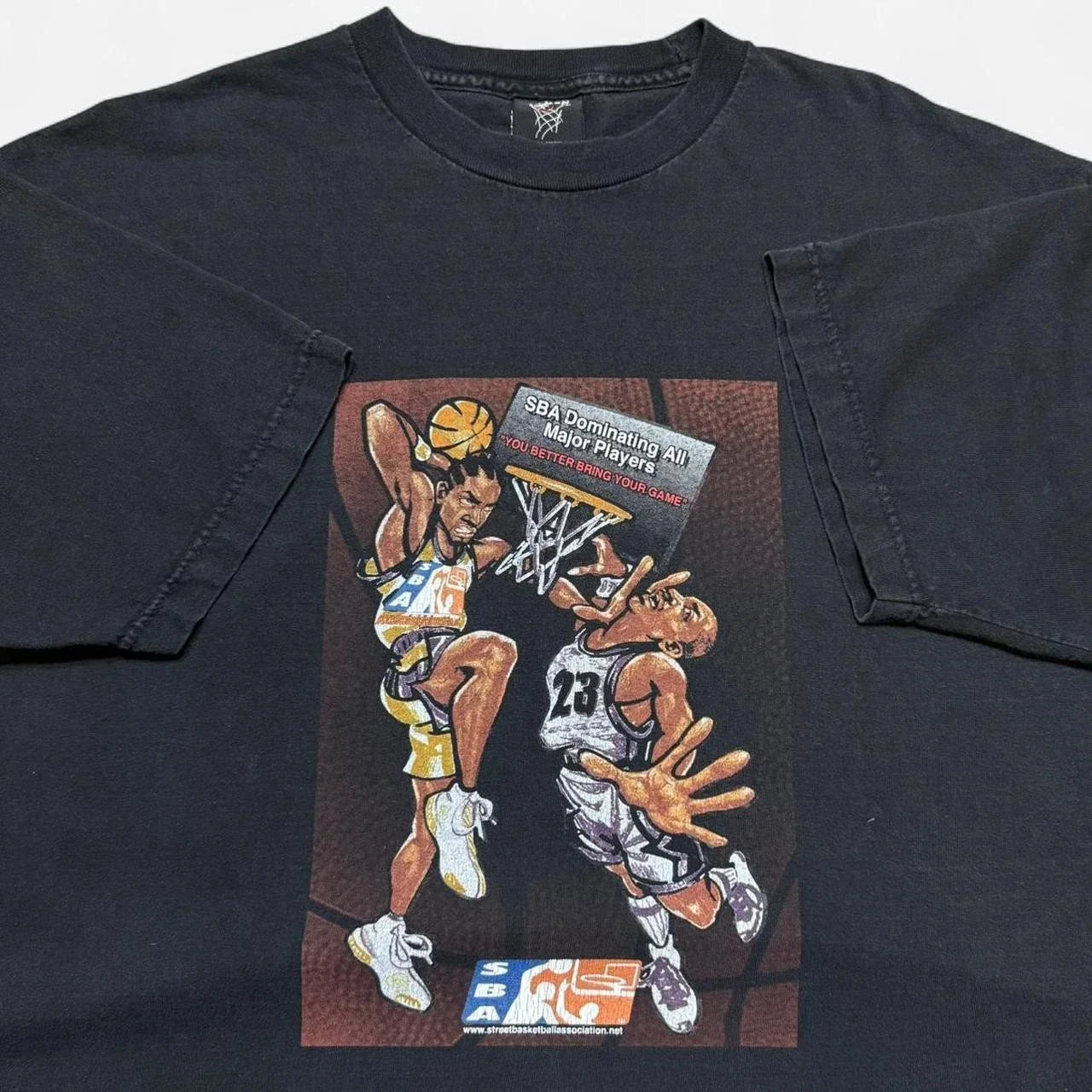 Vintage 2000s Rare Street Ball Association XL Basketball Grail TShirt Unisex T-shirt, Sweatshirt, Hoodie, Long Sleeve Tee - T-Shirt, Sweatshirt, Hoodie