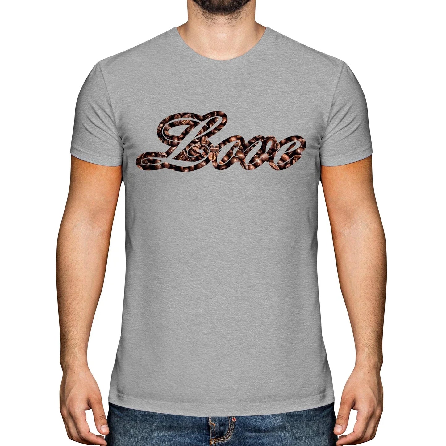 LOVE FOR COFFEE MENS T-SHIRT TEE TOP GIFT POD BEAN Unisex T-shirt, Sweatshirt, Hoodie, Long Sleeve Tee - T-Shirt, Sweatshirt, Hoodie