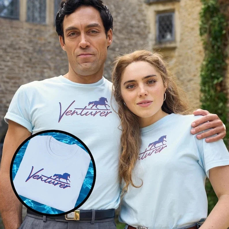 Venturer Rivals TV Show TShirt, Jilly Cooper Inspired Portrait Tee, Freddie Jone Unisex T-shirt, Sweatshirt, Hoodie, Long Sleeve Tee - T-Shirt, Sweatshirt, Hoodie