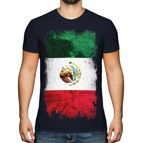 Mexico Grunge Flagge Herren T-Shirt Mxico Mexikanisch M? Xihco T-Shirt Fuball Unisex T-shirt, Sweatshirt, Hoodie, Long Sleeve Tee - T-Shirt, Sweatshirt, Hoodie