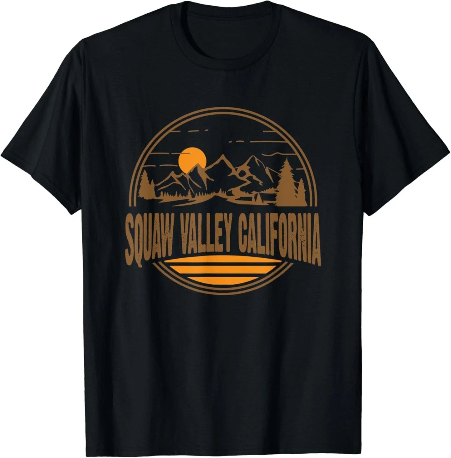 Vintage Squaw Valley California Mountain Hiking Gift Unisex T-Shirt Unisex T-shirt, Sweatshirt, Hoodie, Long Sleeve Tee - T-Shirt, Sweatshirt, Hoodie