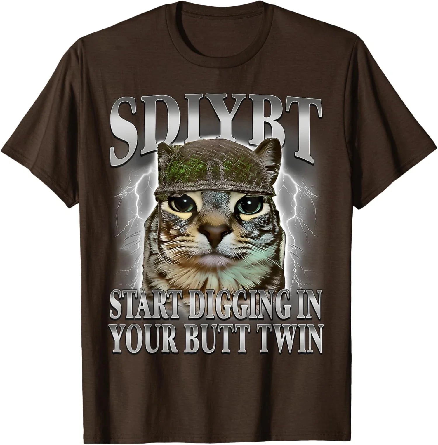 SDIYBT Start Digging in Your Butt Twin Cat Meme Fun Unisex T-Shirt Unisex T-shirt, Sweatshirt, Hoodie, Long Sleeve Tee - T-Shirt, Sweatshirt, Hoodie