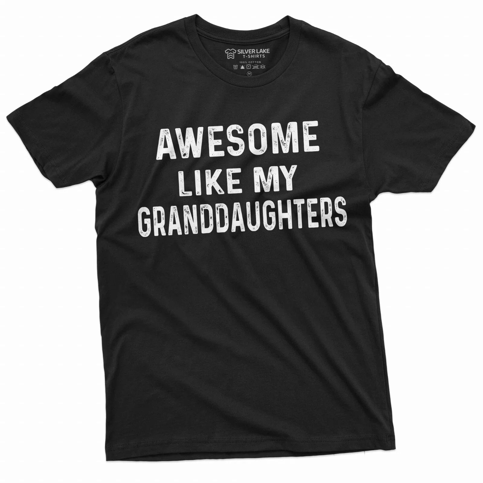 Men's Awesome Like my Granddaughters T-shirt Grandpa Grandma Grandfather Gift T Unisex T-shirt, Sweatshirt, Hoodie, Long Sleeve Tee - T-Shirt, Sweatshirt, Hoodie