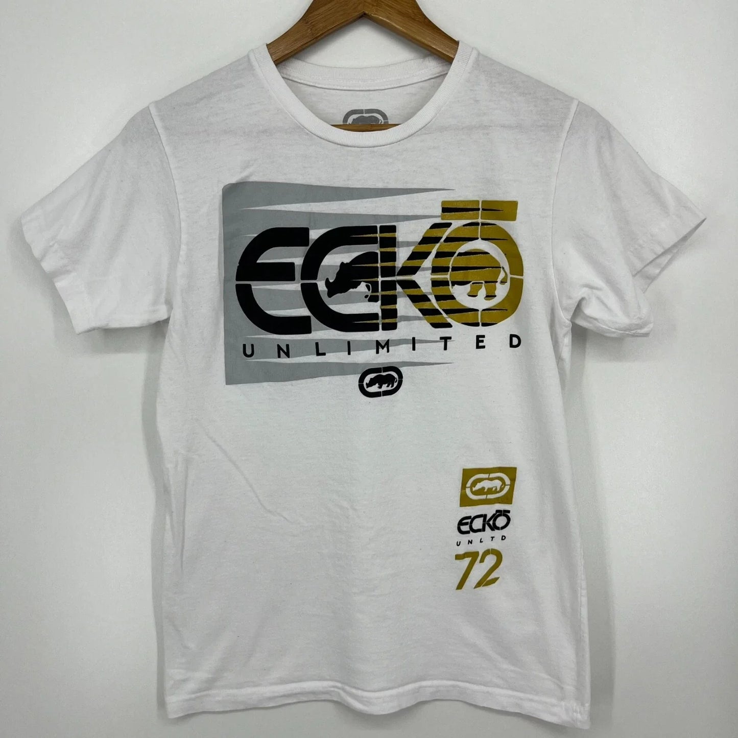 Ecko Unltd. T-Shirt Adult S White Vintage Y2K Short Sleeve Crew Neck Cotton Unisex T-shirt, Sweatshirt, Hoodie, Long Sleeve Tee - T-Shirt, Sweatshirt, Hoodie