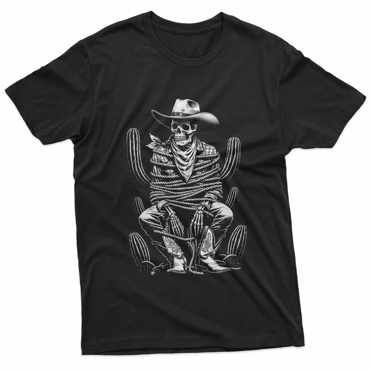 Skeleton Cowboy Cactus Desert Alt Goth Western Gothic Skull T-Shirt Unisex T-shirt, Sweatshirt, Hoodie, Long Sleeve Tee - T-Shirt, Sweatshirt, Hoodie