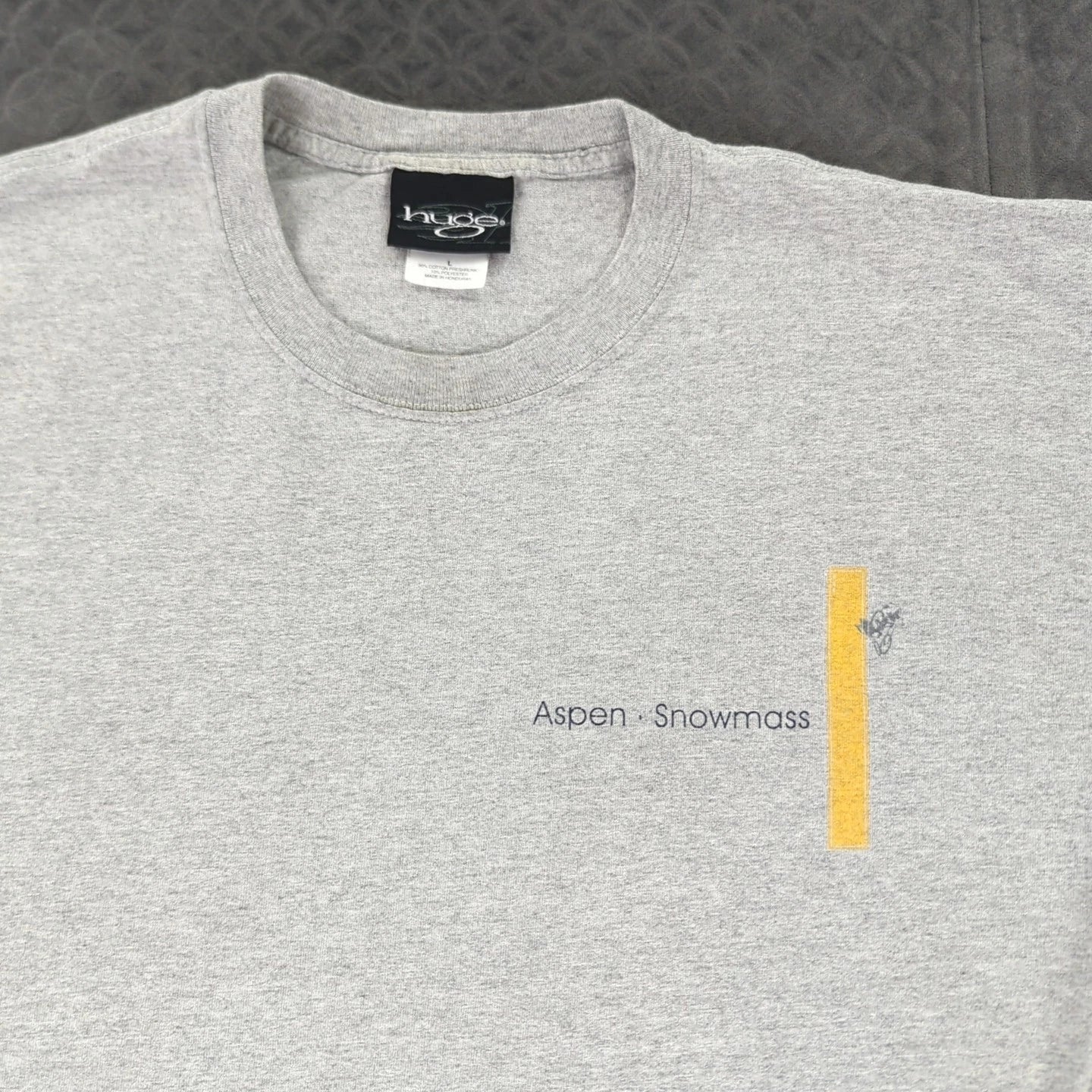 Huge Aspen T Shirt If Its Too Steep Y2K Double Sided Gray Short Sleeve Men Large Unisex T-shirt, Sweatshirt, Hoodie, Long Sleeve Tee - T-Shirt, Sweatshirt, Hoodie