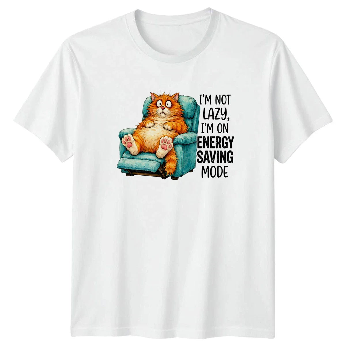 Im Not Lazy Im On T-Shirt Funny Cat Humor Gift For Him And Her Unisex T-shirt, Sweatshirt, Hoodie, Long Sleeve Tee - T-Shirt, Sweatshirt, Hoodie