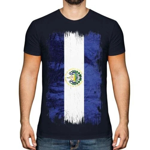 EL SALVADOR GRUNGE FLAG MENS T-SHIRT TEE TOP SALVADORAN SHIRT FOOTBALL JERSEY Unisex T-shirt, Sweatshirt, Hoodie, Long Sleeve Tee - T-Shirt, Sweatshirt, Hoodie