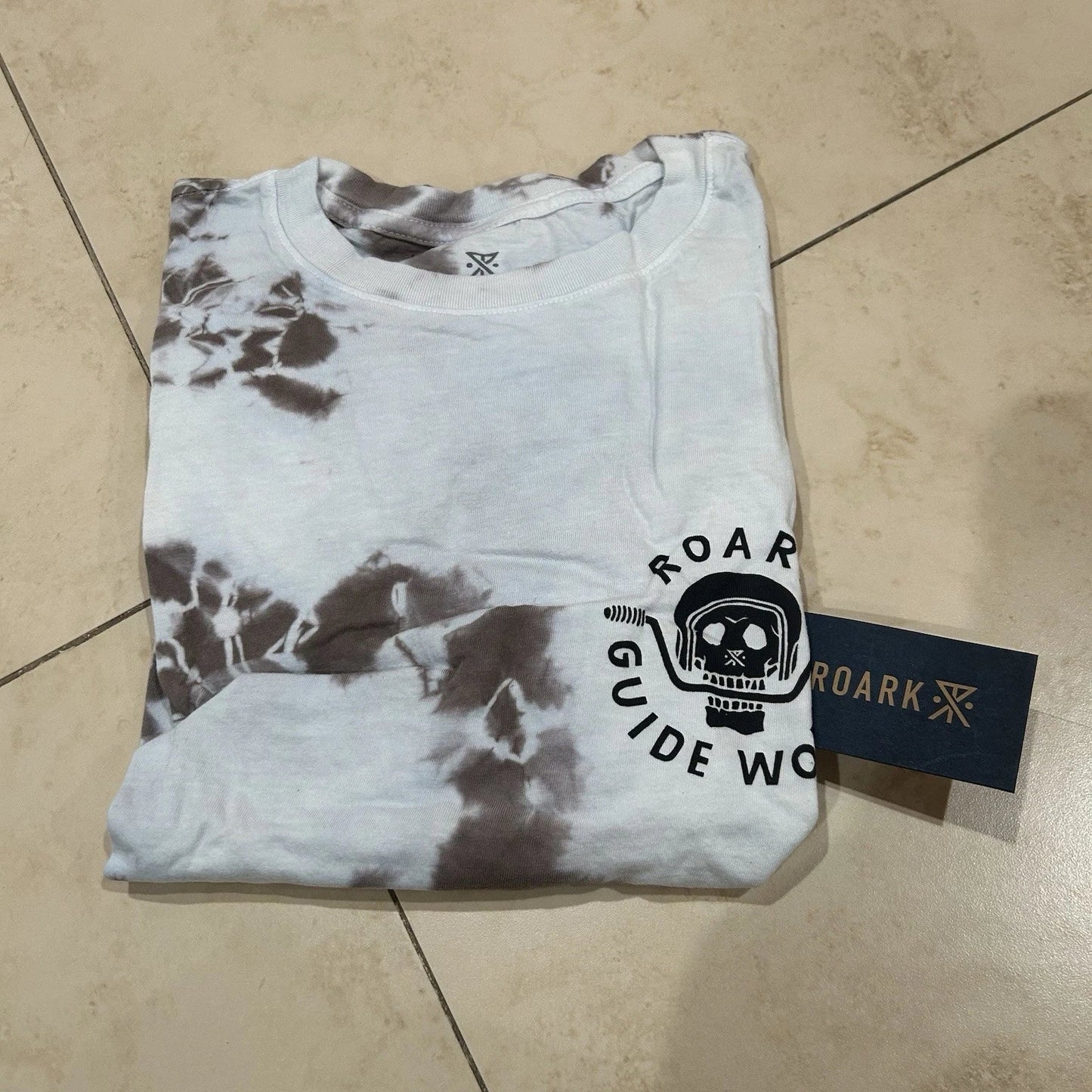 Roark Guide Works Tie Dye Mens T Shirt Size Small Sz S Custom Dyed Sky Blue Unisex T-shirt, Sweatshirt, Hoodie, Long Sleeve Tee - T-Shirt, Sweatshirt, Hoodie