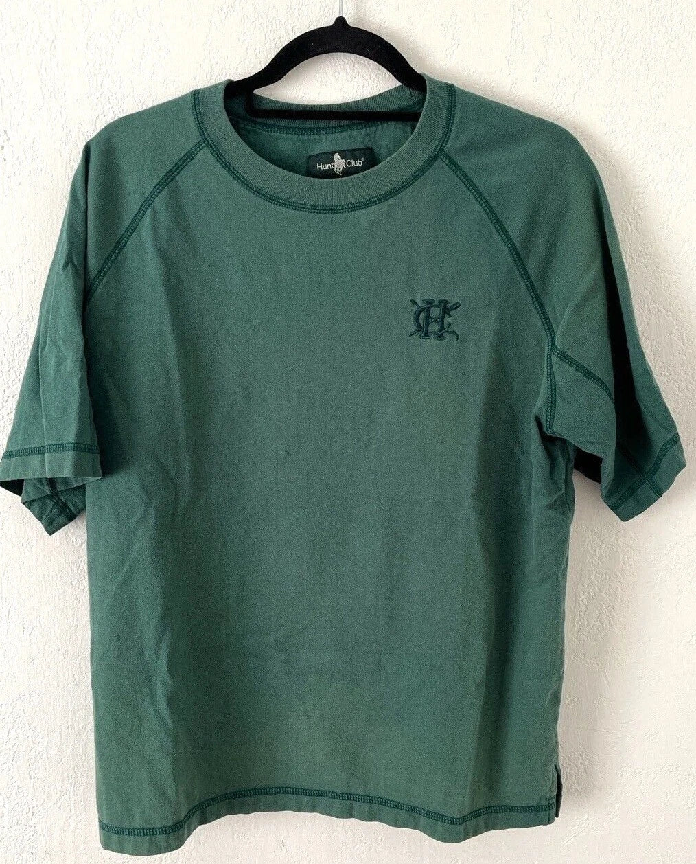 Vintage Hunt Club Faded Green T Shirt Crew Neck Minimalist Mens L Unisex T-shirt, Sweatshirt, Hoodie, Long Sleeve Tee - T-Shirt, Sweatshirt, Hoodie
