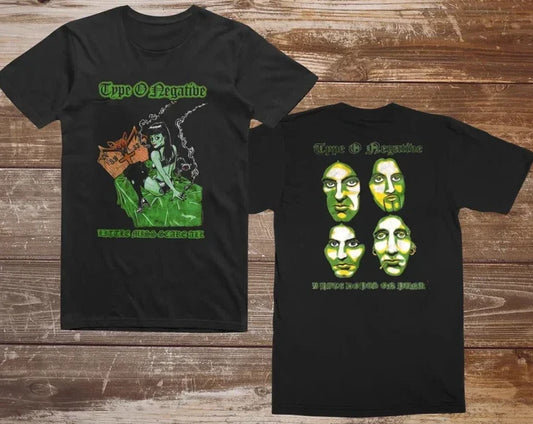 2 Side Type O Negative Little Miss Scare All T Shirt VintagT-S shirt Unisex T-shirt, Sweatshirt, Hoodie, Long Sleeve Tee - T-Shirt, Sweatshirt, Hoodie