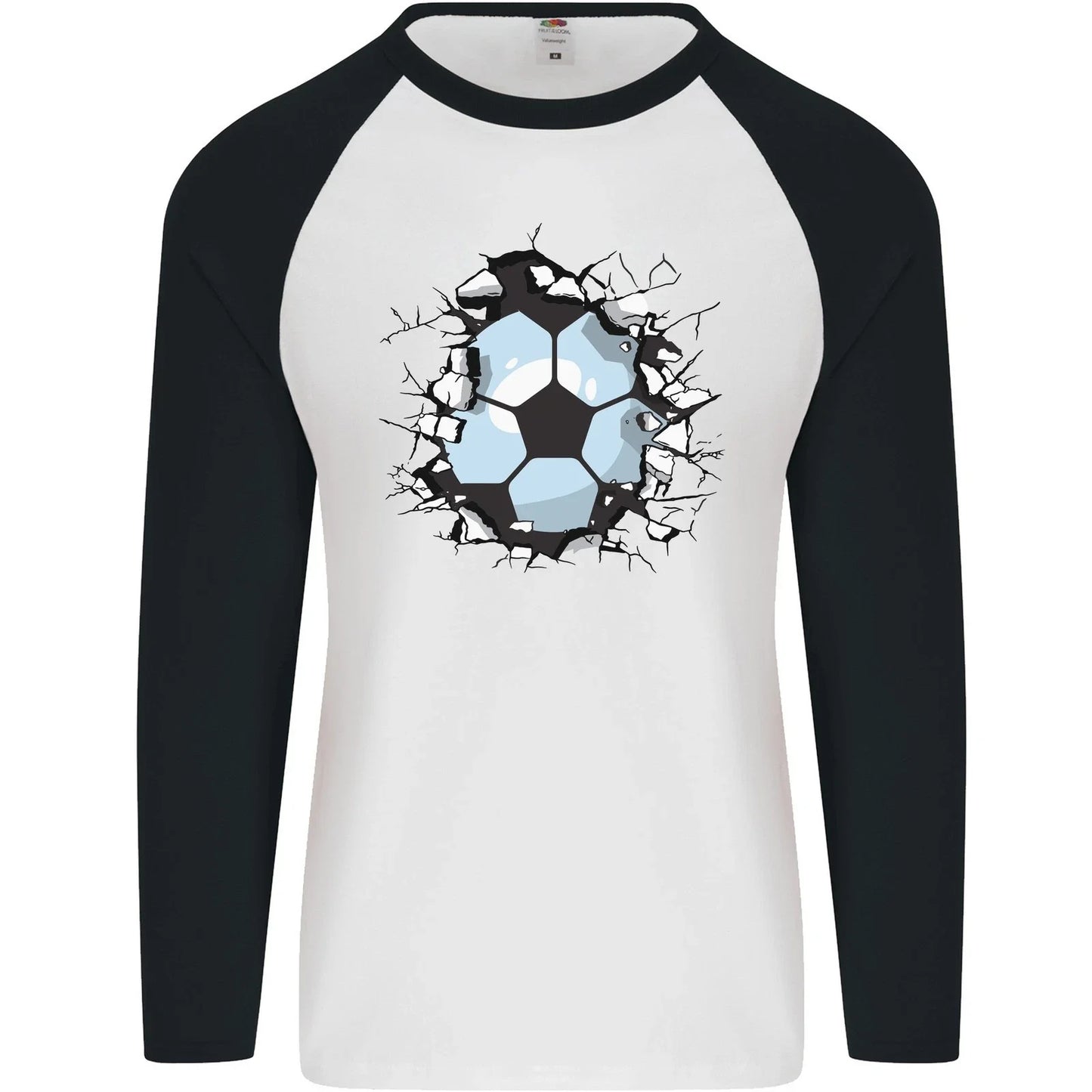 Football Smash Soccer Player Ball Mens L/S Baseball T-Shirt Unisex T-shirt, Sweatshirt, Hoodie, Long Sleeve Tee - T-Shirt, Sweatshirt, Hoodie