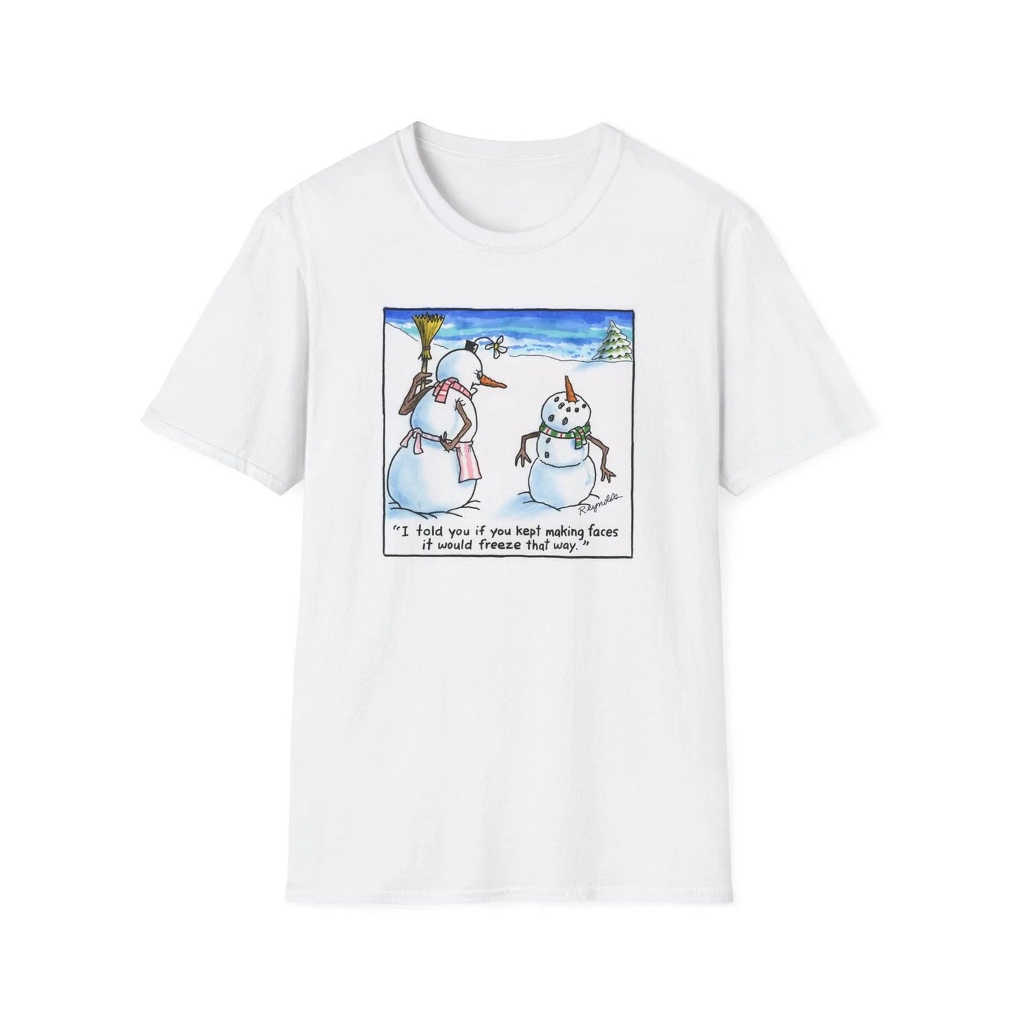 Cartoon Snowman Funny Quote T-Shirt, Holiday Winter Tee, Christmas Snowman Unisex T-shirt, Sweatshirt, Hoodie, Long Sleeve Tee - T-Shirt, Sweatshirt, Hoodie