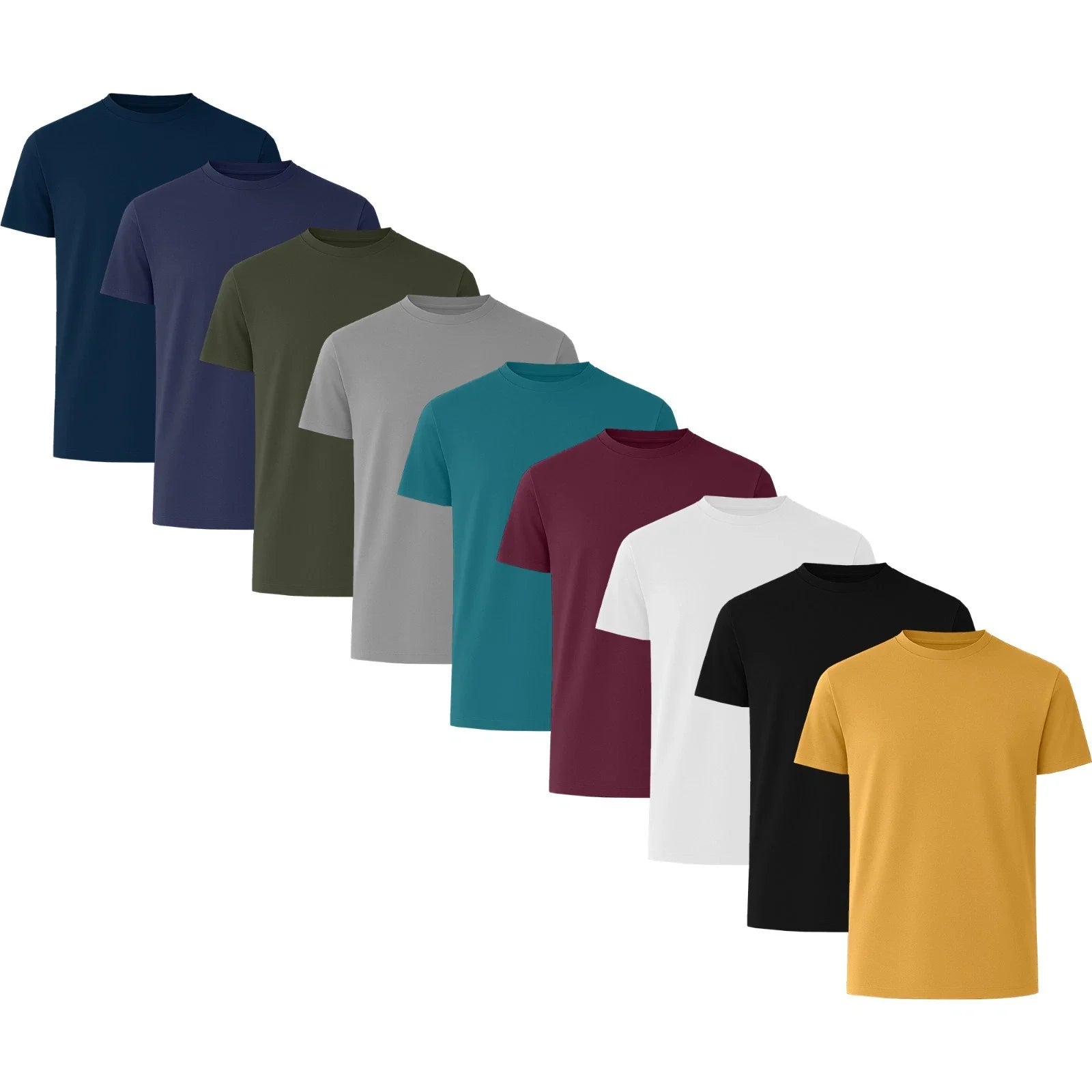Plain Adult T Shirt Mens 100% Cotton Tee Shirt Short Sleeve Multi Pack SM-5XL Unisex T-shirt, Sweatshirt, Hoodie, Long Sleeve Tee - T-Shirt, Sweatshirt, Hoodie