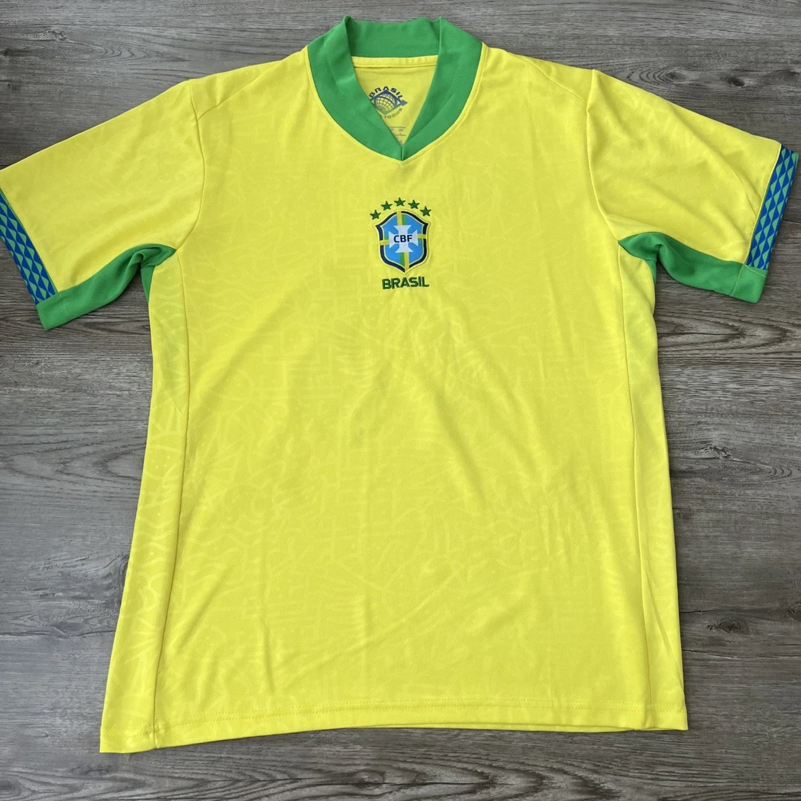 Brazil National Team Soccer Jersey Custom Back Creed 23 Mens Large Unisex T-shirt, Sweatshirt, Hoodie, Long Sleeve Tee - T-Shirt, Sweatshirt, Hoodie