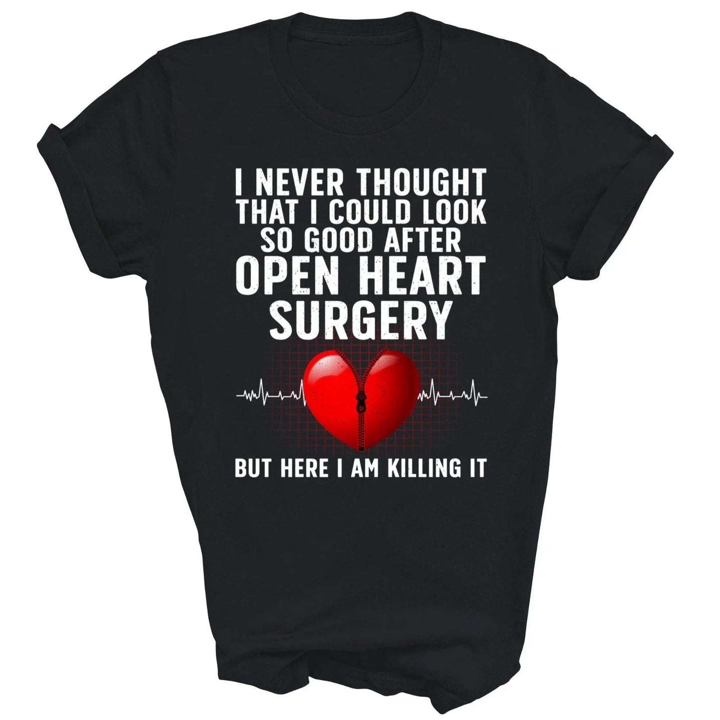 Open Heart Surgery Patient Operation Unisex Shirt Gift Unisex T-shirt, Sweatshirt, Hoodie, Long Sleeve Tee - T-Shirt, Sweatshirt, Hoodie