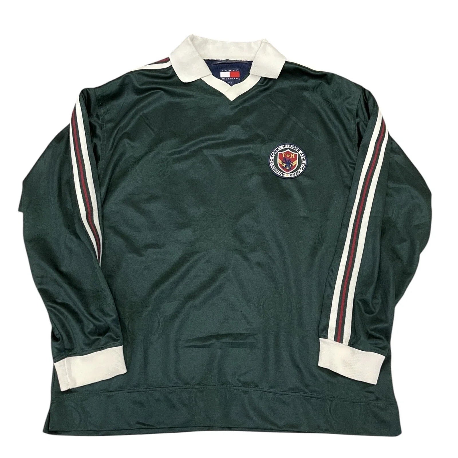 Vintage Tommy Hilfiger 88 Soccer Jersey shirt 90s Sz Large Unisex T-shirt, Sweatshirt, Hoodie, Long Sleeve Tee - T-Shirt, Sweatshirt, Hoodie