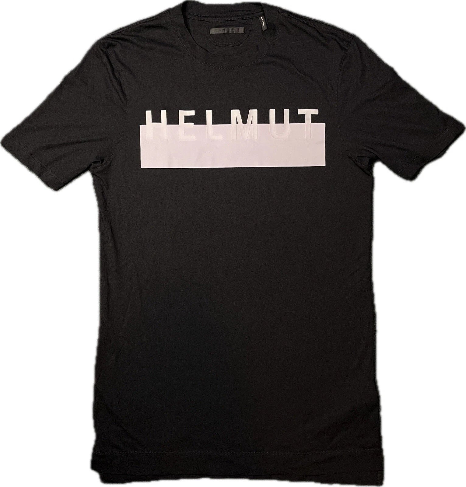 Helmut Lang Mens Oversized Logo Spellout T Shirt in Black Size S good condition Unisex T-shirt, Sweatshirt, Hoodie, Long Sleeve Tee - T-Shirt, Sweatshirt, Hoodie