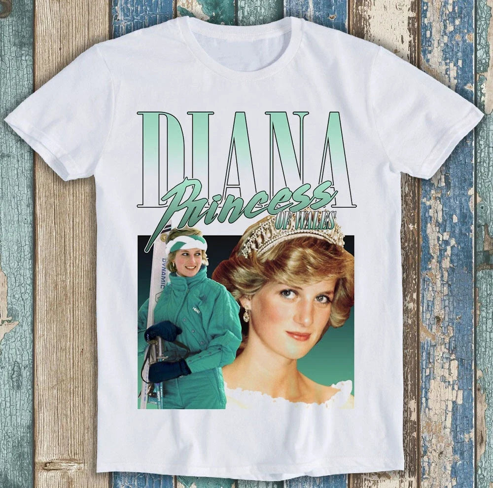 Lady Diana Princess Of Wales 90s Retro Music Best Movie Gift Tee T Shirt M1412 Unisex T-shirt, Sweatshirt, Hoodie, Long Sleeve Tee - T-Shirt, Sweatshirt, Hoodie