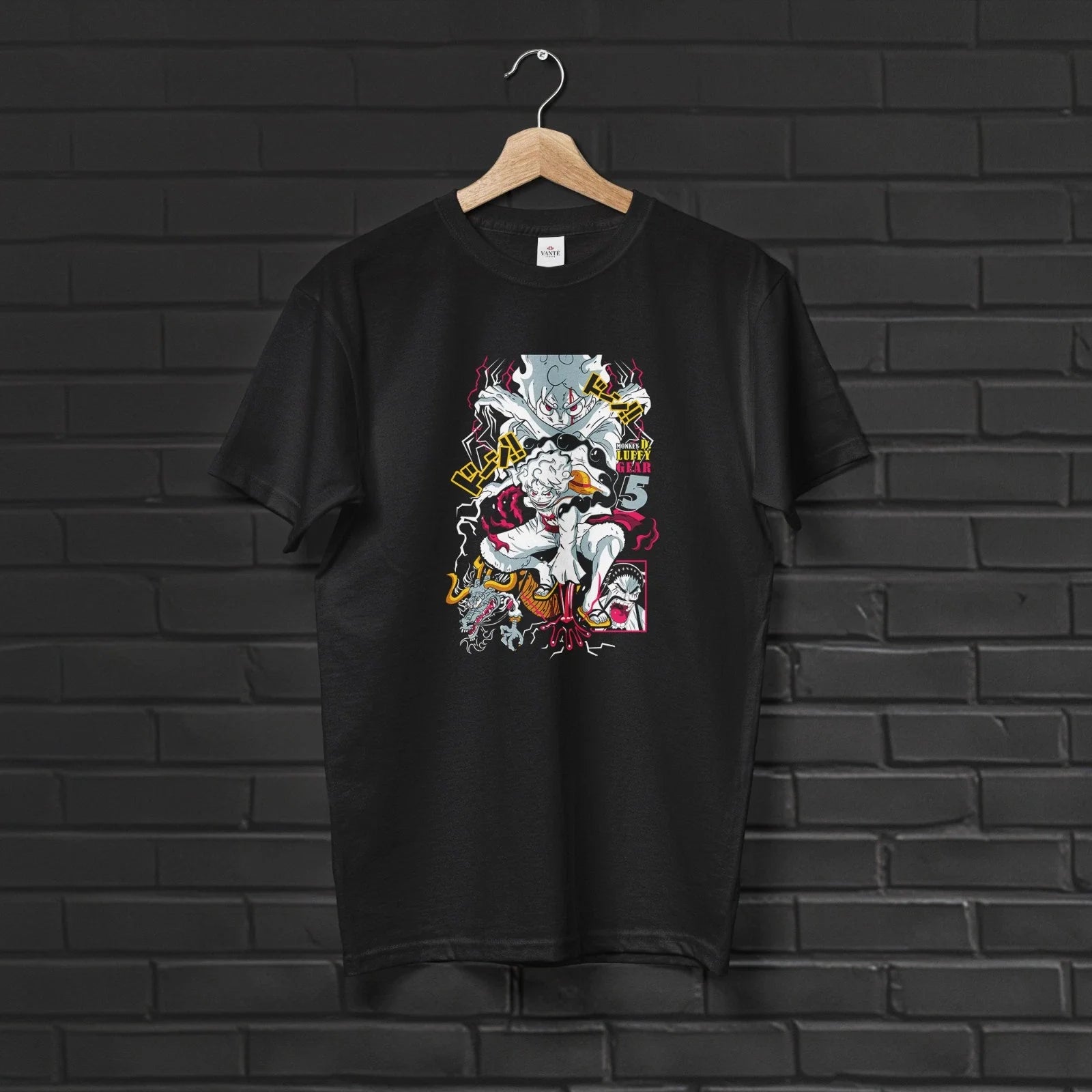 Luffy Gear 5 T-Shirt Nika Sun God Unisex Heavyweight Anime T-Shirt Unisex T-shirt, Sweatshirt, Hoodie, Long Sleeve Tee - T-Shirt, Sweatshirt, Hoodie