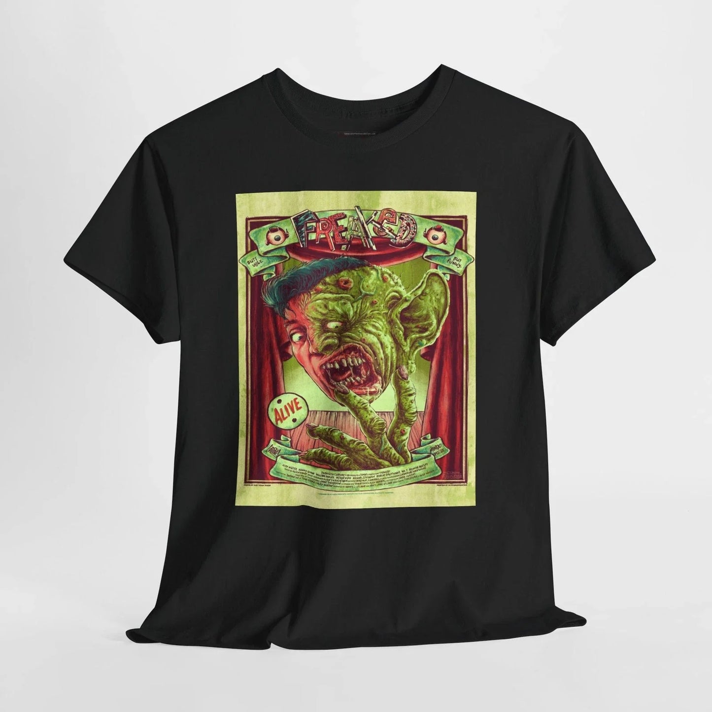 Freaked 1993 Retro Movie Poster Horror Unisex Graphic T-Shirt Unisex T-shirt, Sweatshirt, Hoodie, Long Sleeve Tee - T-Shirt, Sweatshirt, Hoodie