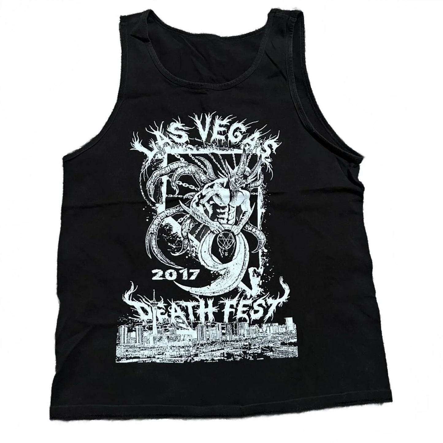 2000's Death Fest Death Metal Music Festival Black Grunge Tank Size M Unisex T-shirt, Sweatshirt, Hoodie, Long Sleeve Tee - T-Shirt, Sweatshirt, Hoodie