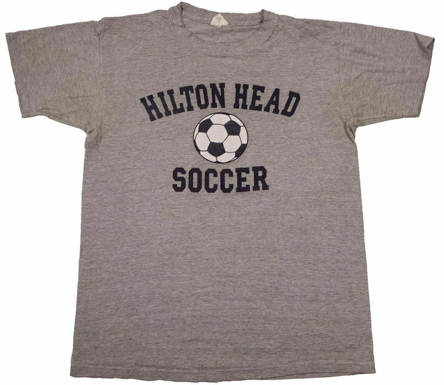 HILTON HEAD SOCCER vintage t shirt rayon ball South Carolina heather gray Large Unisex T-shirt, Sweatshirt, Hoodie, Long Sleeve Tee - T-Shirt, Sweatshirt, Hoodie