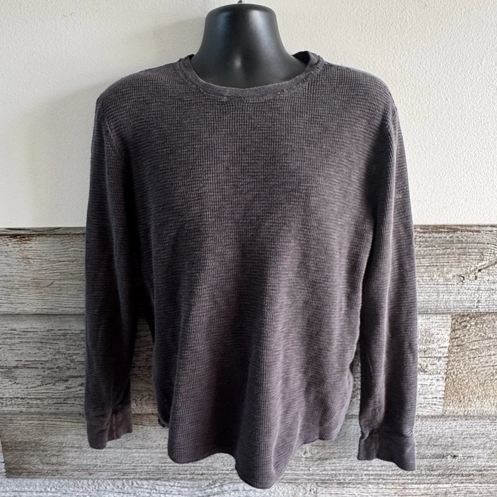 Lucky Brand Lived In Thermal Waffle Knit Long Sleeve Shirt Large (T1) Unisex T-shirt, Sweatshirt, Hoodie, Long Sleeve Tee - T-Shirt, Sweatshirt, Hoodie
