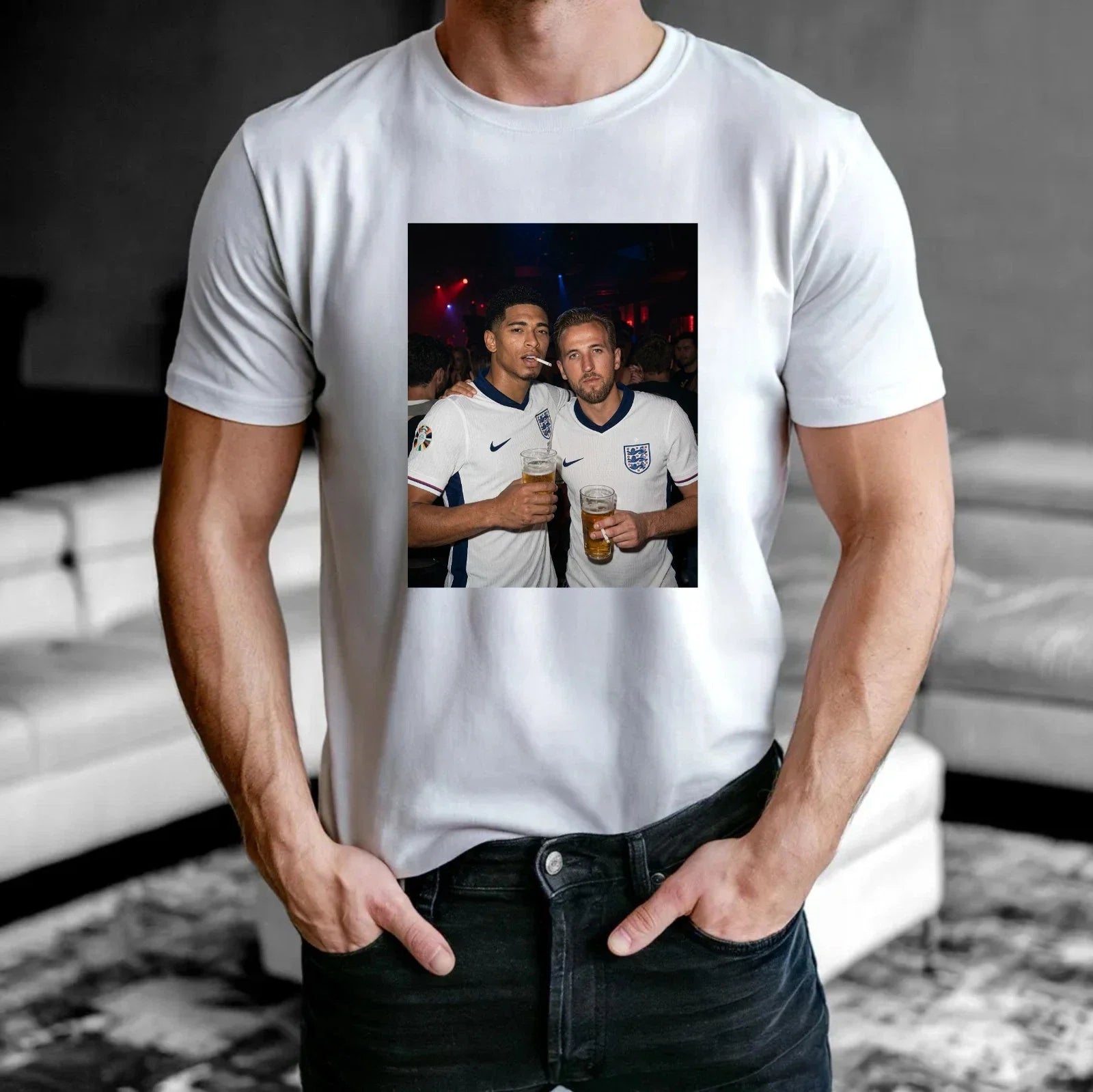 England Football Fan Supporter T-Shirt - Party Match Day Tee Unisex Tee Top Unisex T-shirt, Sweatshirt, Hoodie, Long Sleeve Tee - T-Shirt, Sweatshirt, Hoodie