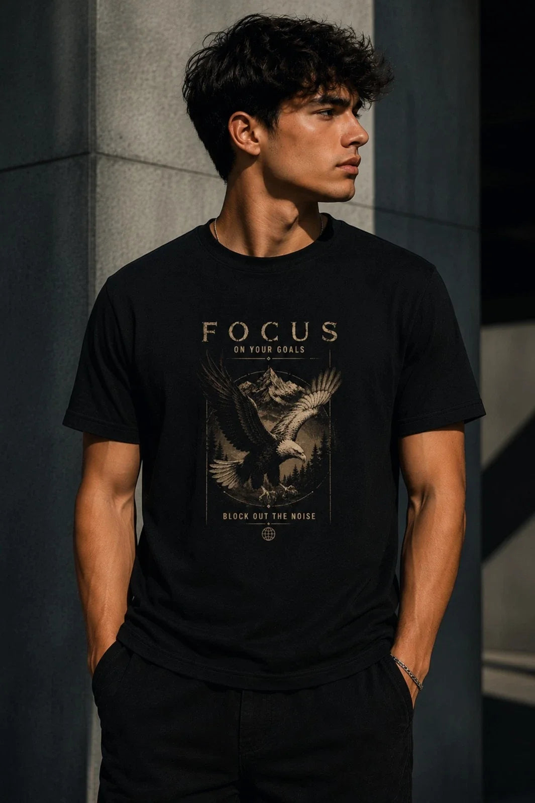 Focus On Your Goals Eagle Mountain Premium Streetwear T-Shirt Unisex T-shirt, Sweatshirt, Hoodie, Long Sleeve Tee - T-Shirt, Sweatshirt, Hoodie