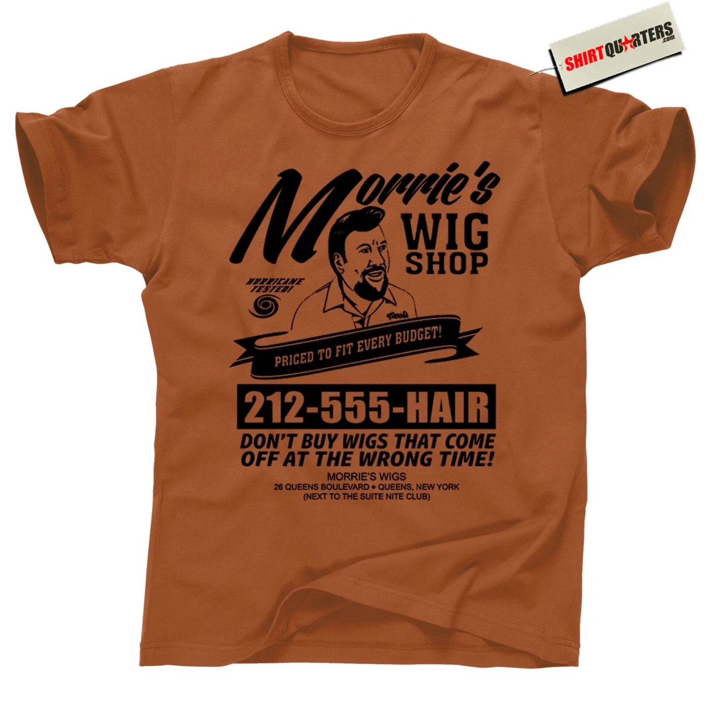 Morries Wig Shop Shirt  Cult Classic 80s Commercial Mob Style T-Shirt Unisex T-shirt, Sweatshirt, Hoodie, Long Sleeve Tee - T-Shirt, Sweatshirt, Hoodie